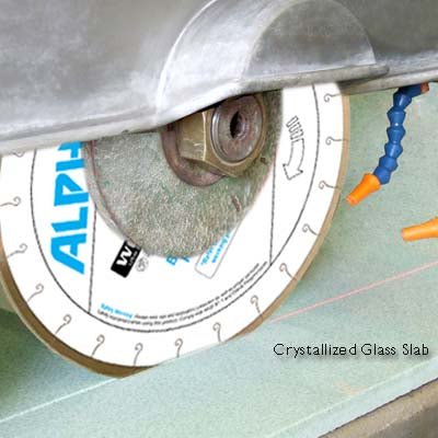 Alpha Premium Bridge Saw Blade - Silencer III Blade for Cutting Porcelain and Crystallized Glass