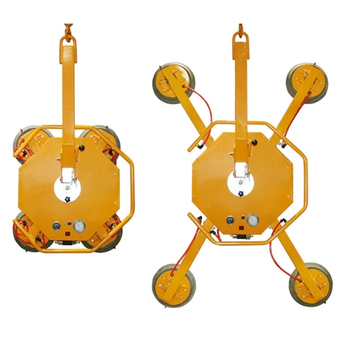 Aardwolf DC-Powered Portable Vacuum Glass Lifter Model ARGL - 500 for Heavy - Duty Glass Handling