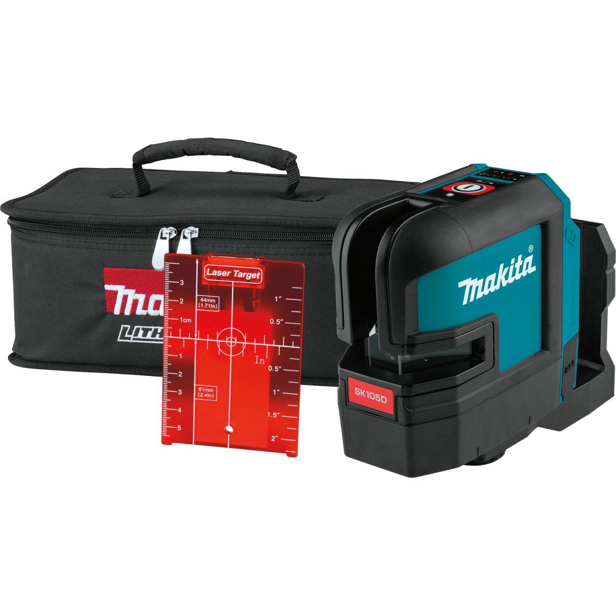Makita 12V Max CXT® Lithium‑Ion Cordless Self‑Leveling Cross‑Line Red Beam Laser Tool with 2.0Ah Battery Compatibility
