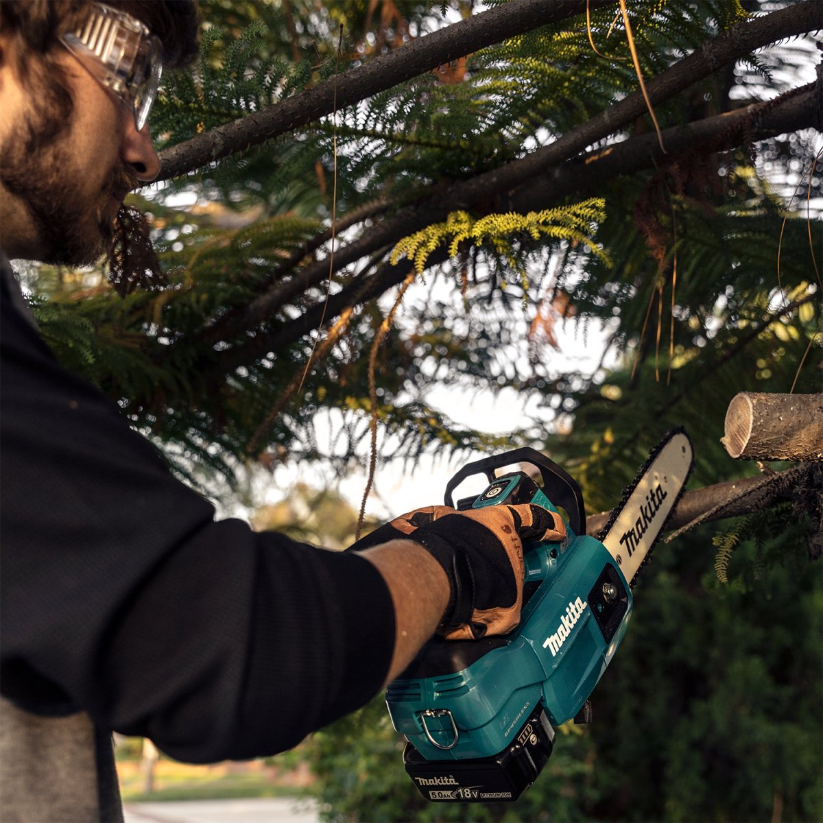 18V LXT® Lithium-Ion Brushless Cordless 10-Inch Top Handle Chain Saw for Professional Tree Care and Outdoor Cutting
