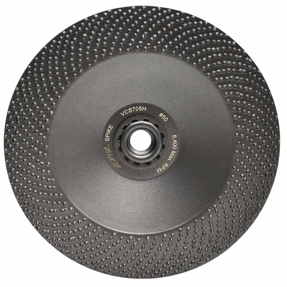Alpha Diamond-Clustered Spike Disc for Easy Coating Removal