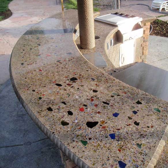 All-Sided Size 2 Terrazzo Glass Mirror for Diverse Decor