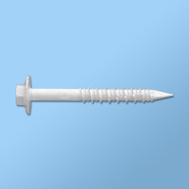Dagger-Con Quick - Connect Hex Flange Concrete Screws with Bronze and White Coating for Concrete and Masonry Applications