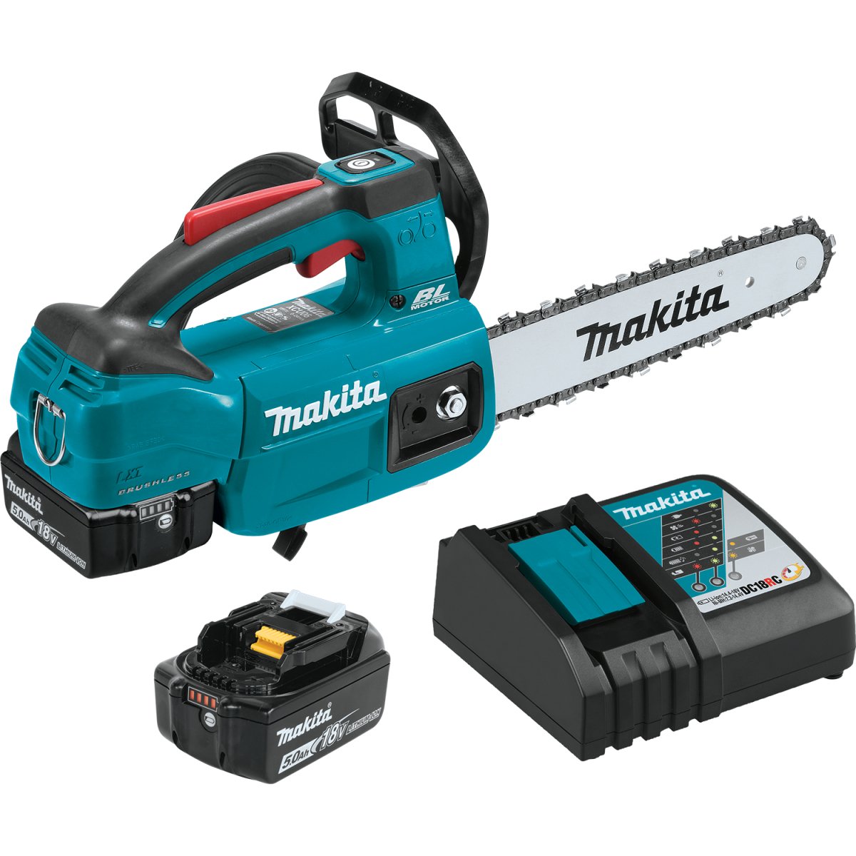 18V LXT® Lithium-Ion Brushless Cordless 10-Inch Top Handle Chain Saw for Professional Tree Care and Outdoor Cutting