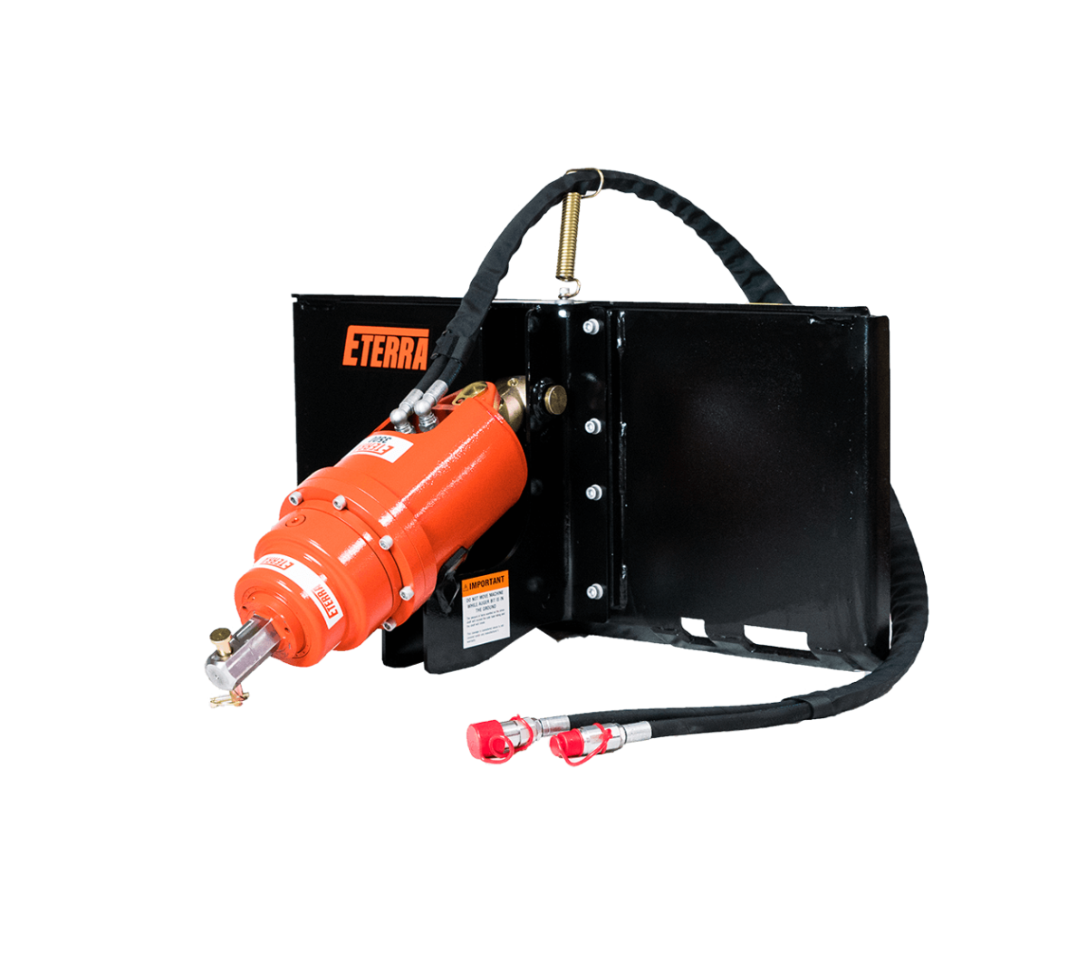 Durable Skid Steer Auger Drive Attachment for Tough Earth Drilling