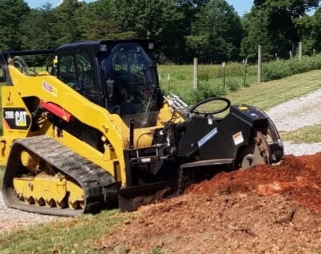 Blue Diamond® Skid Steer Swing Arm Commercial Stump Grinder - An Incredibly Efficient Tool for Stump Grinding