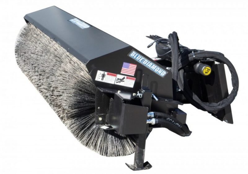 Blue Diamond® Series 2 Heavy - Duty Rotating Angle Broom with Manual & Hydraulic Options