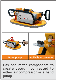 Abaco Dual-Pump Vacuum Lifter for Safe Non-Porous Material Handling