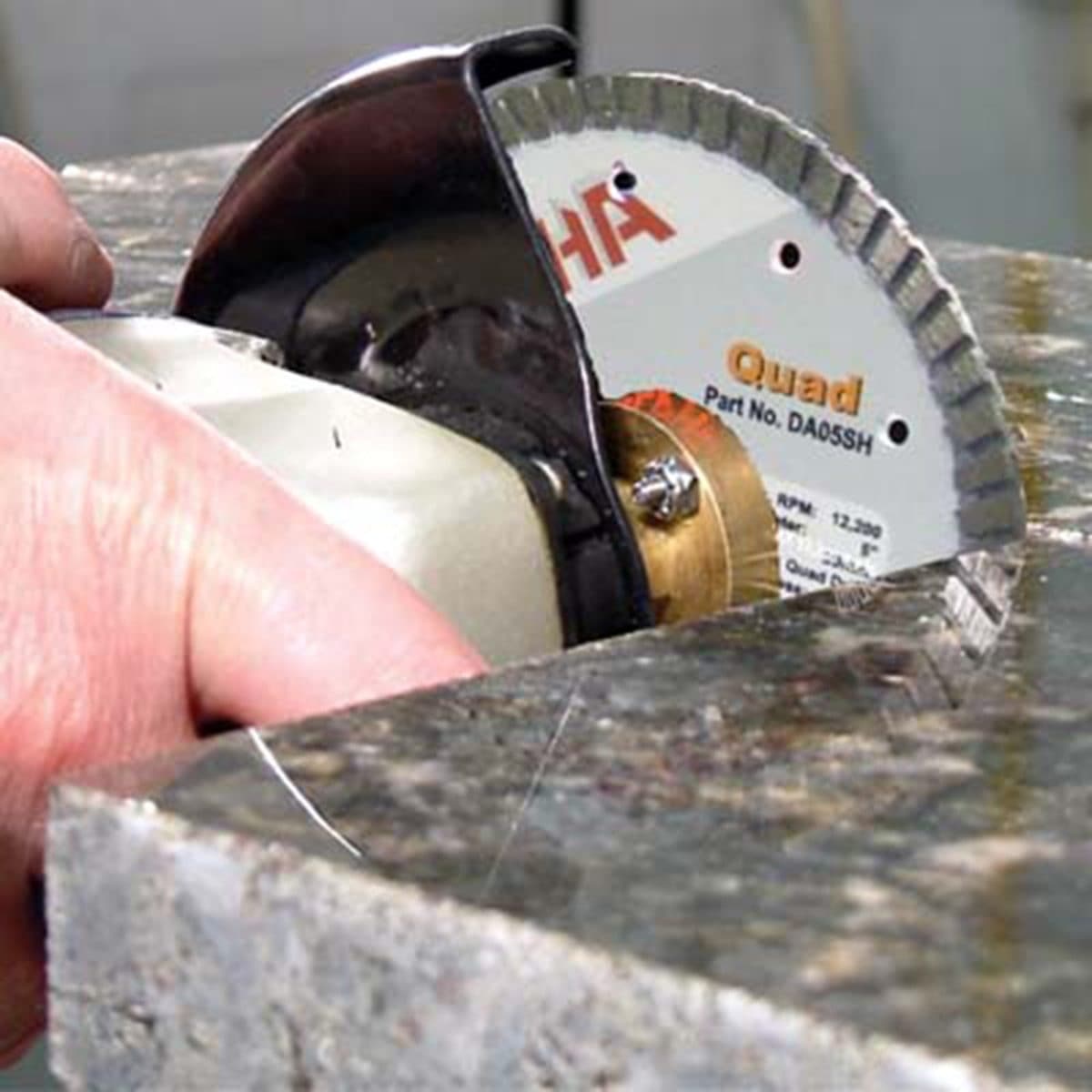 Alpha Turbo Diamond Blade - Quad Design for High - Performance Dry Flush Cutting