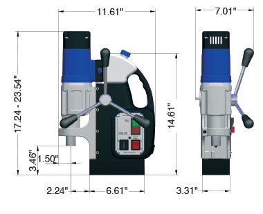 Portable MAB 525 Magnetic Drilling Machines Ideal for Production Use