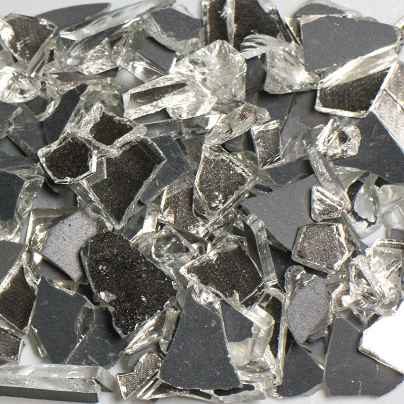 USA-Made Recycled Mirror Terrazzo Glass in Various Sizes