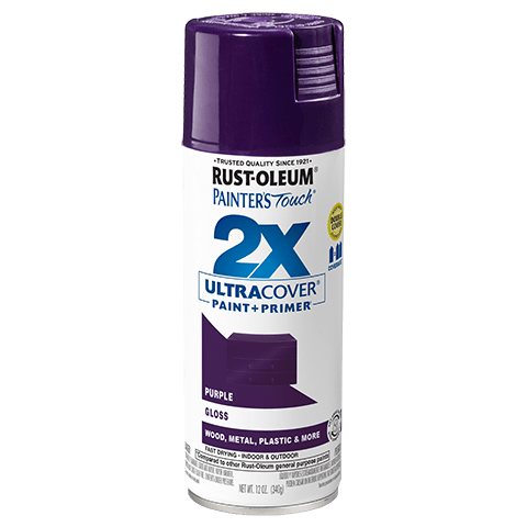 2x Ultra Coverage Glossy Spray Paint Set - 12 Ounce Cans (Pack of 6)