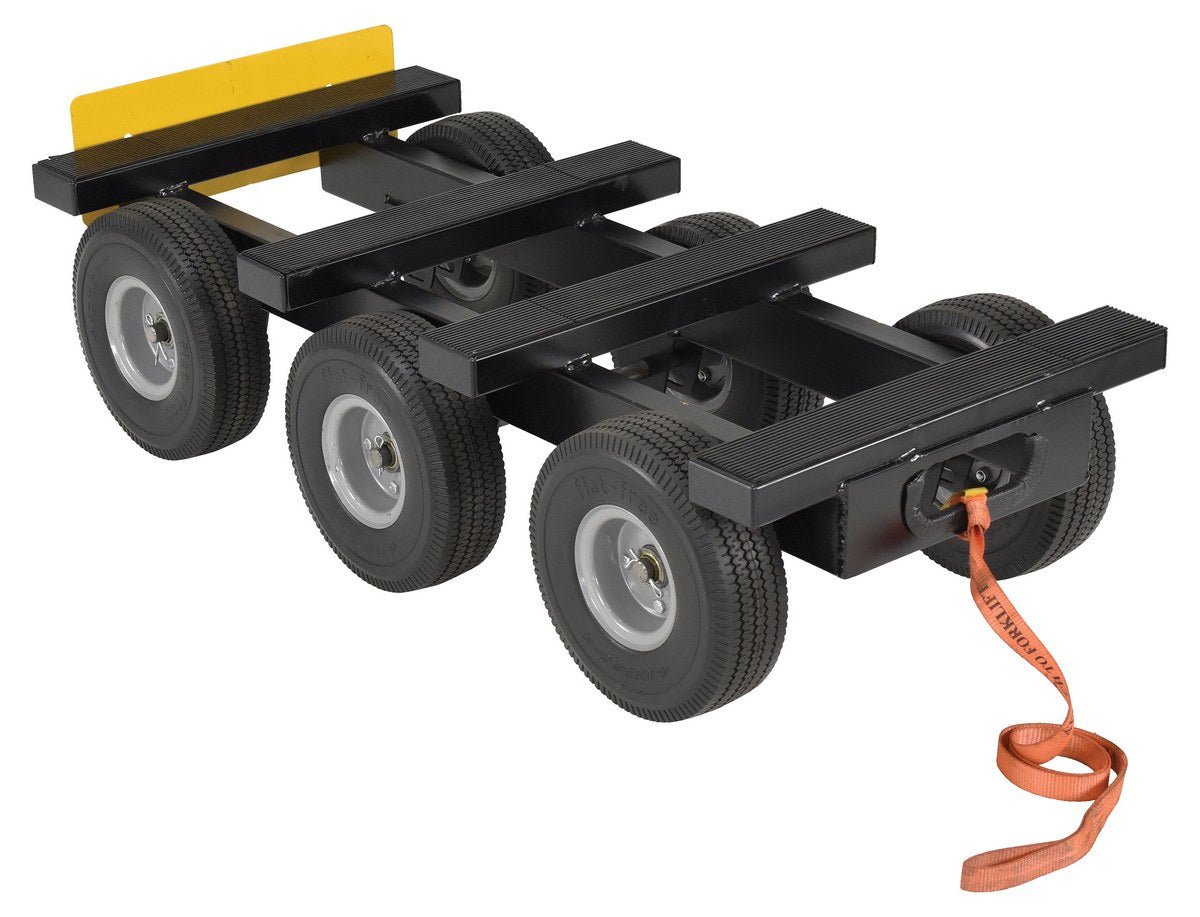 Heavy Duty All Terrain Dollies with Adjustable Plate and Pulling Strap