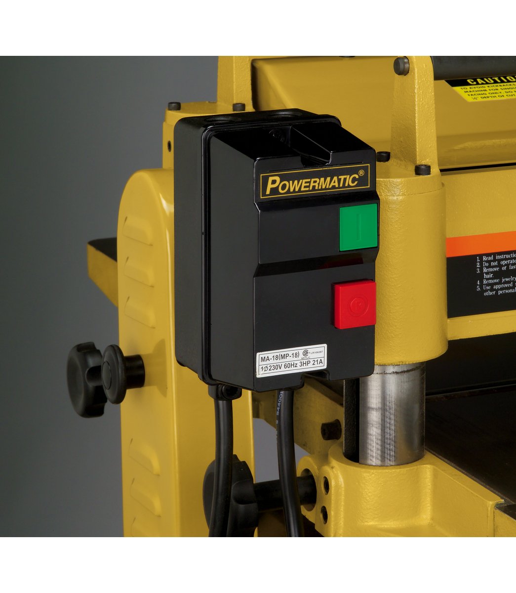 3HP Single-Phase 230V 15HH Floor Planer with Helical Cutterhead