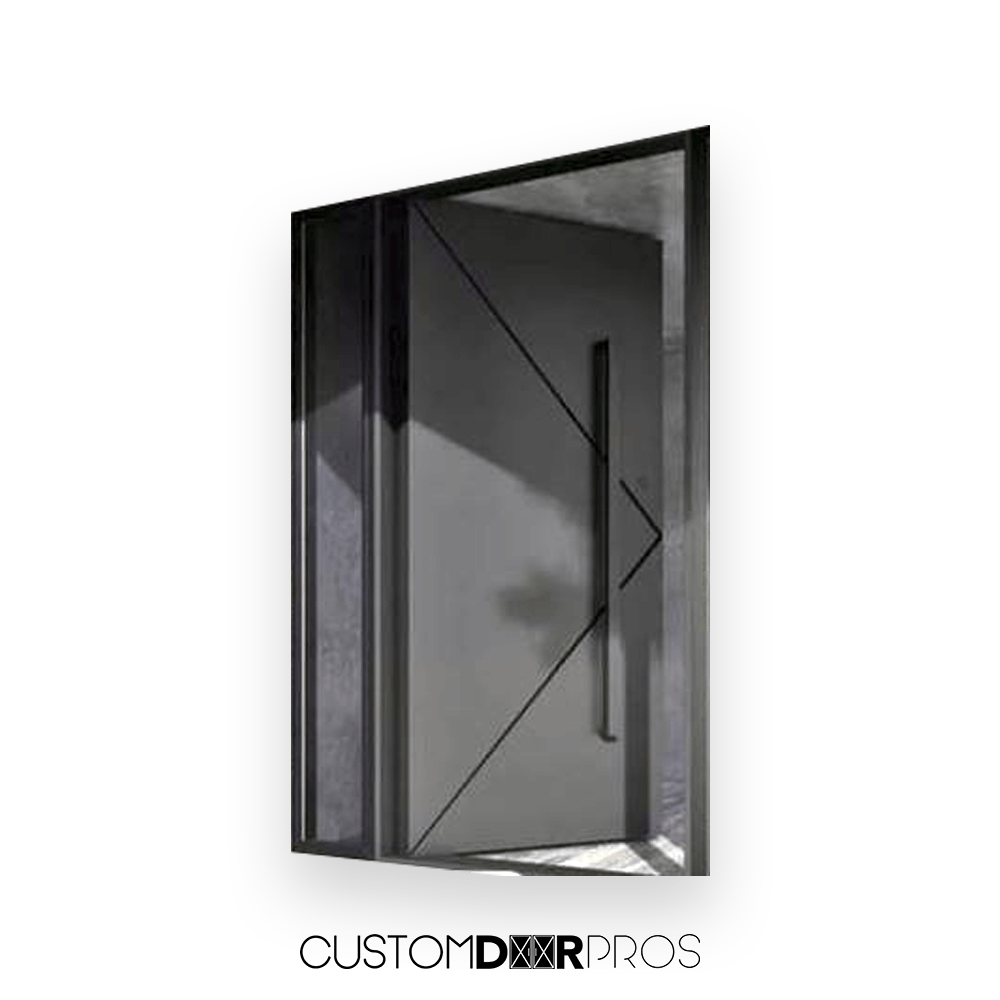 Elegant Morpheus Metal Pivot Door for Grand Entryways