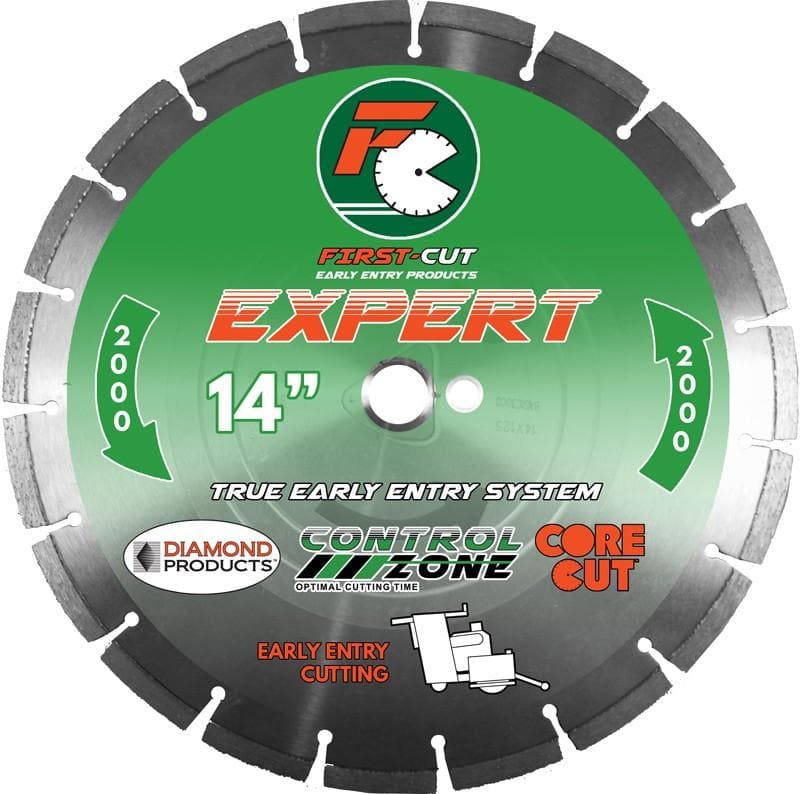 Expert-Grade First-Cut Early Entry Blades for Green Concrete Cutting