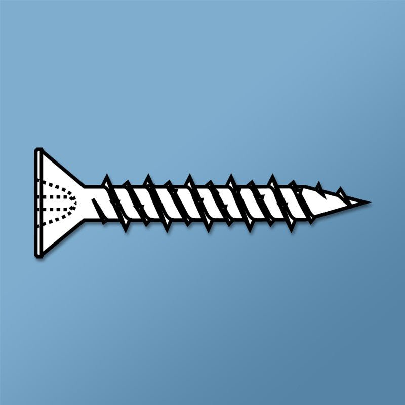 Dagger-Con Branded Phillips Flat Concrete Screws with Blue Dagger-Guard Coating - #2 Phillips Drive