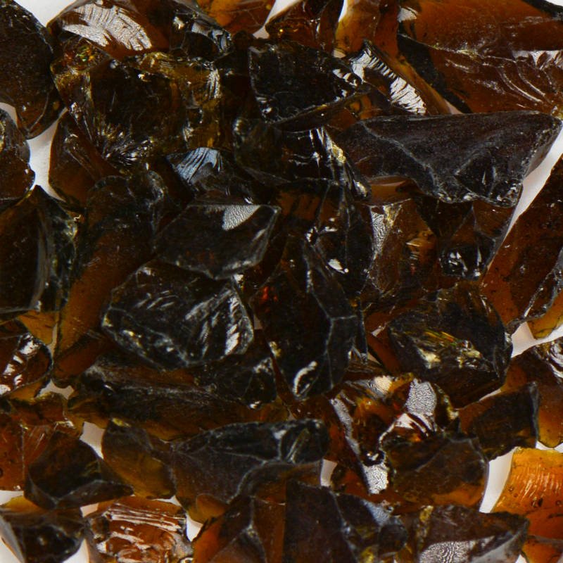 Beautiful Amber Brown Recycled Terrazzo Glass for Various Projects
