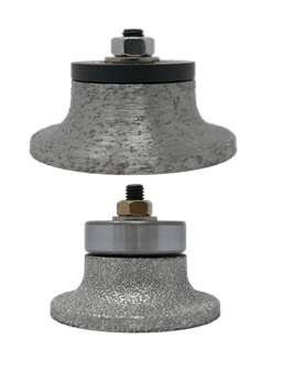 Vacuum Brazed Profile Bit for Creating an Eased Edge on Marble and Stone