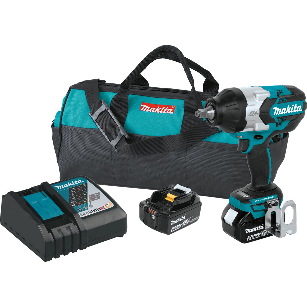 18V LXT® Brushless Cordless High-Torque 1/2 Sq. Drive Impact Wrench with Extended Run Time