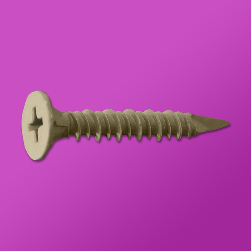 Daggerz Phillips Wafer Spade Point Cement Board Screws, 8 x 1-5/8