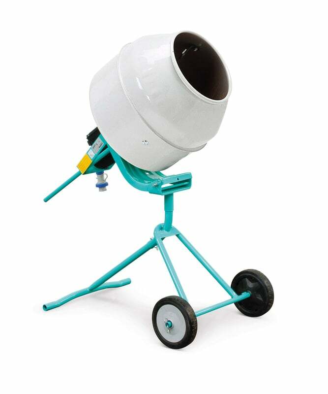 Imer Minuteman II Beltless Gear - driven Portable Electric Mixer for Mortar, Stucco, Grout and Concrete