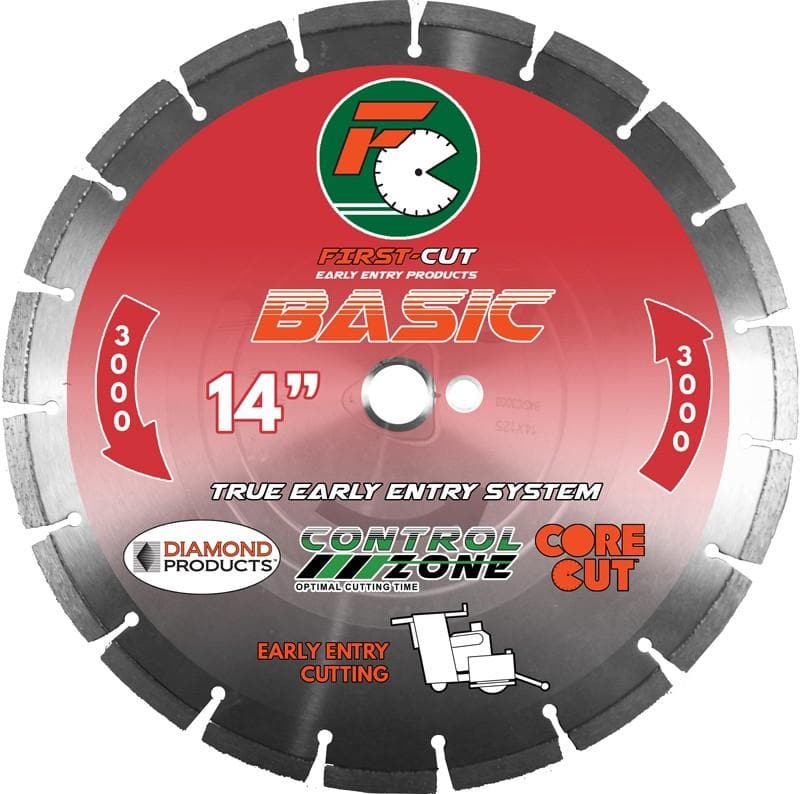 First-Cut BASIC Early Entry Blades for Concrete Cutting Saws