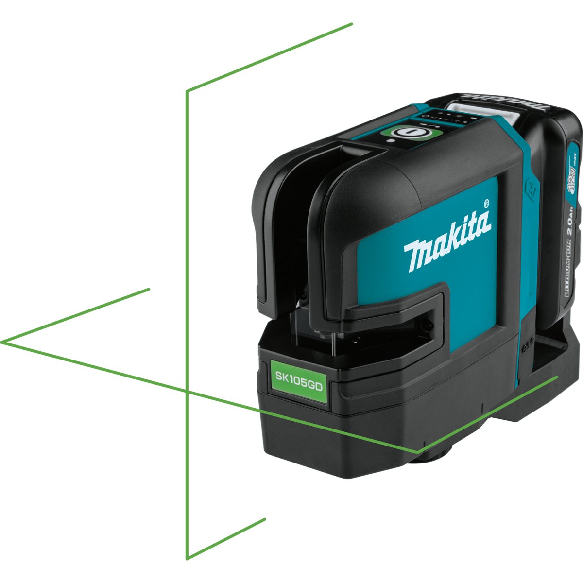 Makita 12V Max CXT® Lithium-Ion Cordless Self-Leveling Cross-Line Green Beam Laser Tool for Construction and Measurement