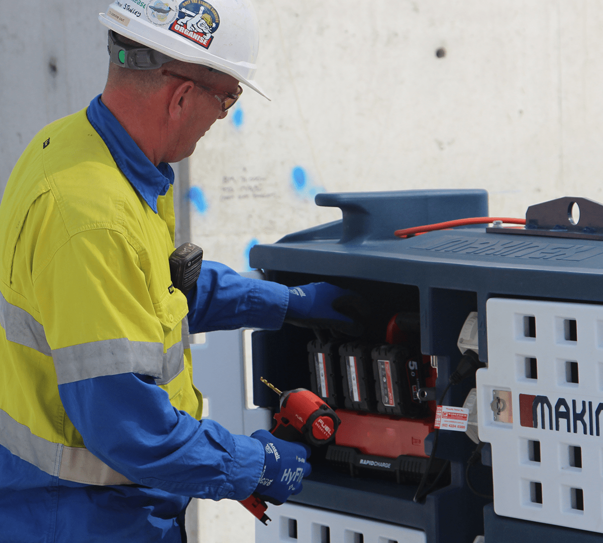 High - Security Mobile Power Charge Pod for Construction Site Tools