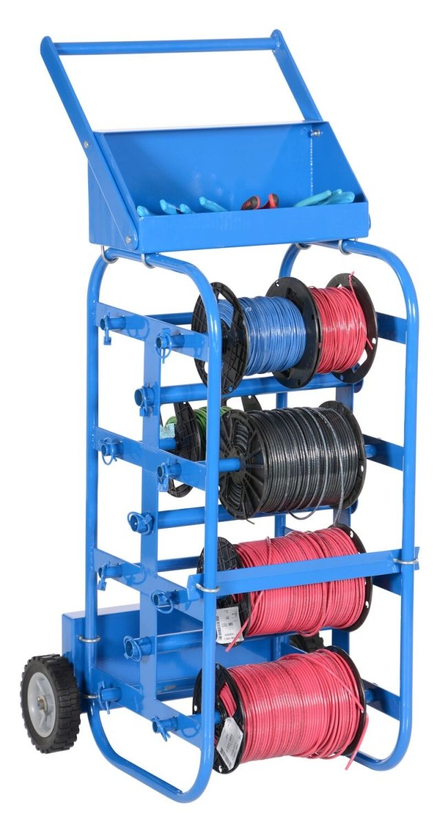 Budget-Friendly Wire Reel Caddy for Vertical and Horizontal Use