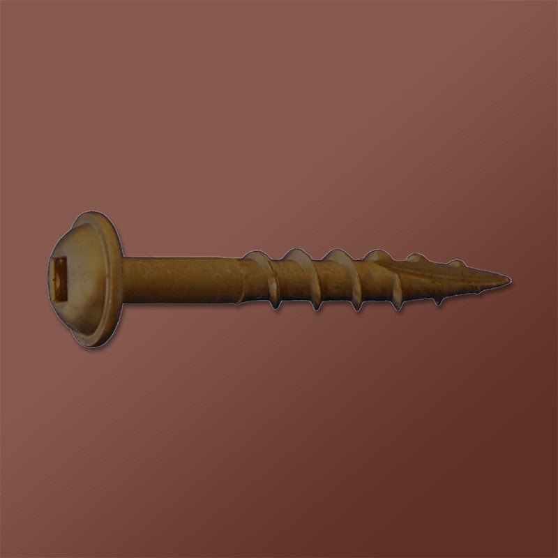 Lubricized Dagger-Lok Coarse Wood Screws with Square Round Washer, Type 17