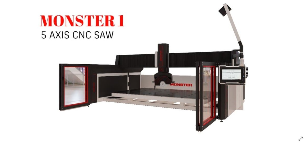 Monster 1 Five - Axis CNC Machine for Stone Cutting