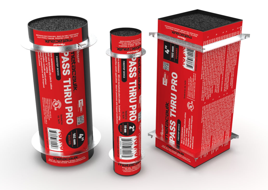 Metacaulk Pass Thru Pro (PATP): High - Performance 4 - Hour Firestop Device