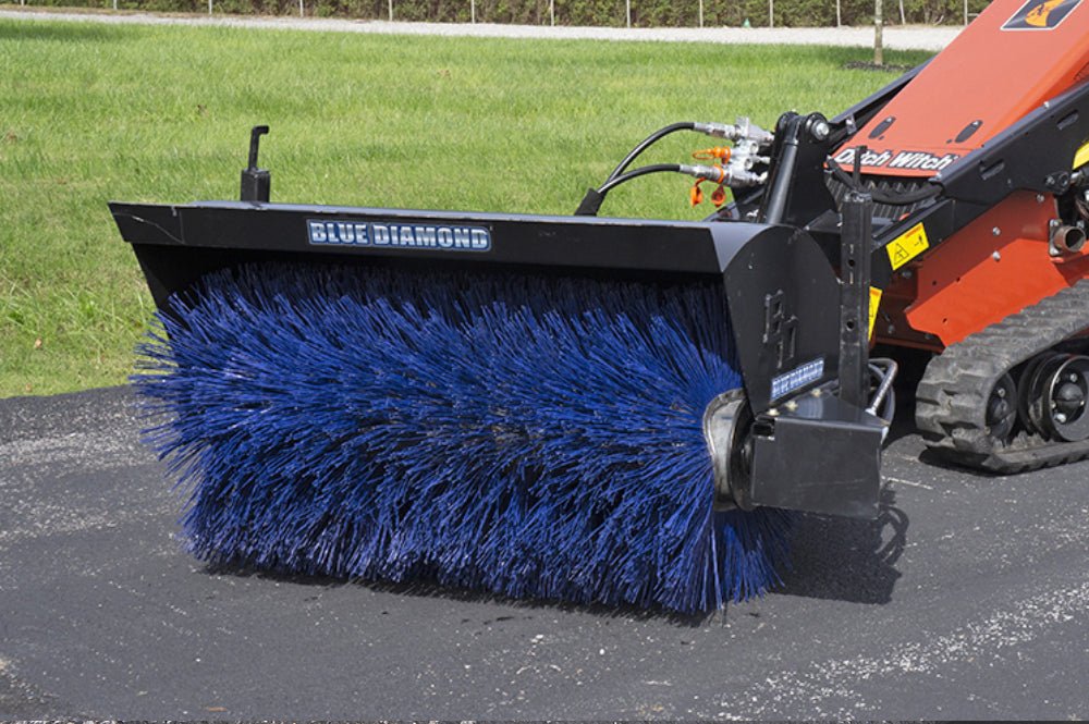 Heavy Duty Blue Diamond® Mini Angle Broom - 3 Sizes Available