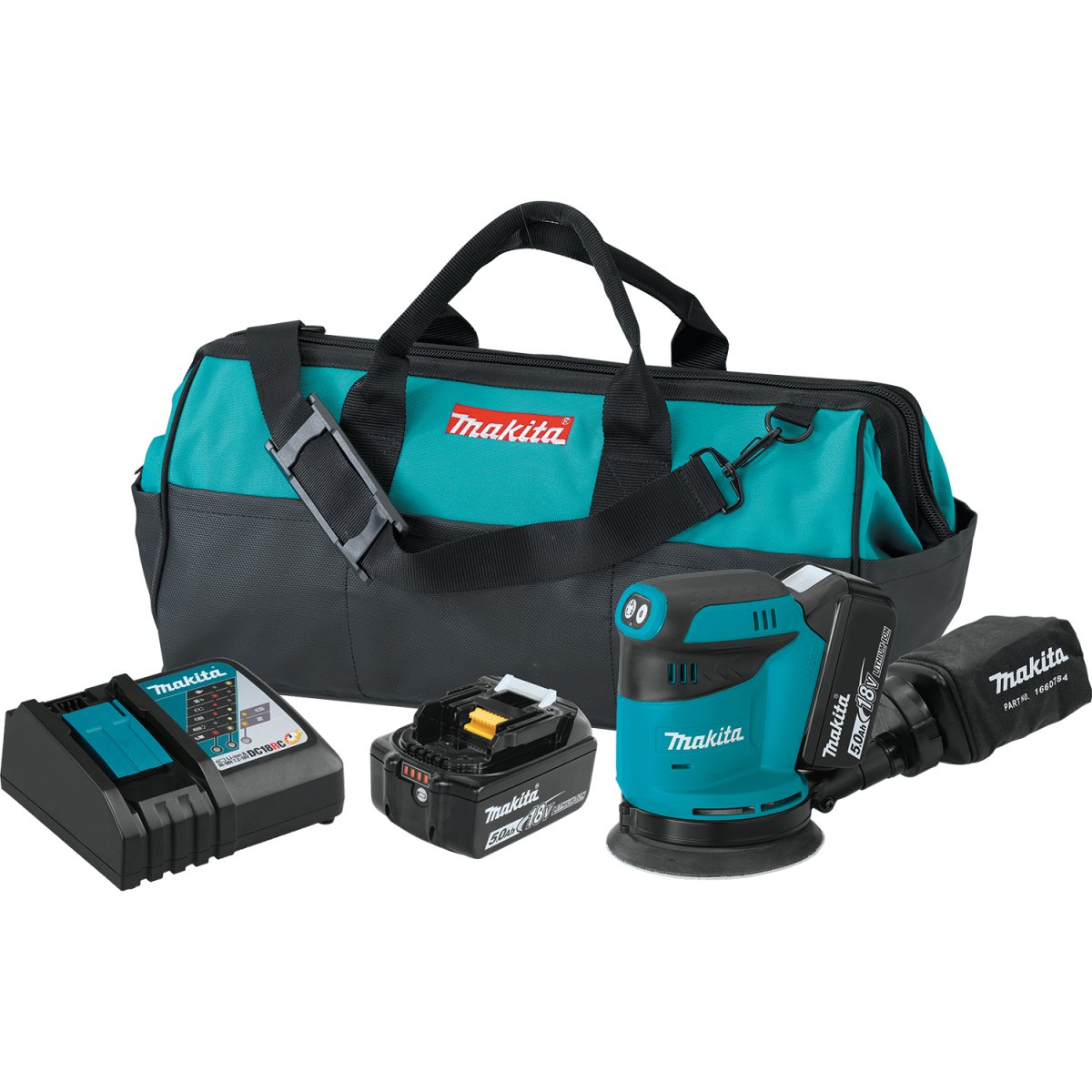 18V LXT® Lithium-Ion Cordless 5-Inch Random Orbital Sander for Woodworking - Enhanced Efficiency and Mobility