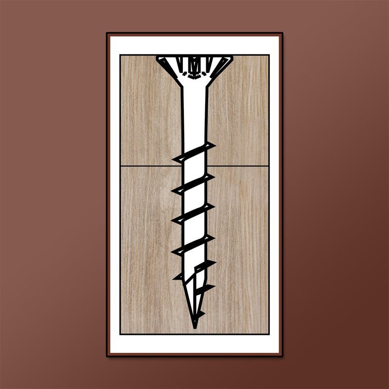 Dagger-Lok Branded Coarse Type 17 Zinc Wood Screws with Square Phillips Flat Head and Nibs