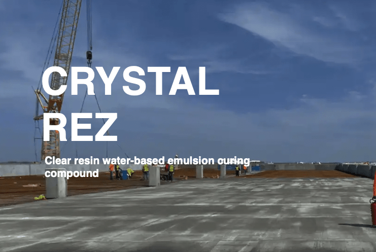 Crystal Rez Clear Resin-Based Water Emulsion Concrete Curing Compound