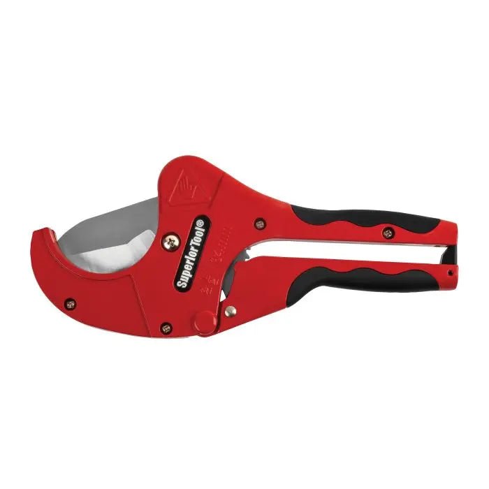 Case of 3 - 2-Inch Soft Grip Ratcheting PVC Cutters for Easy Pipe Cutting
