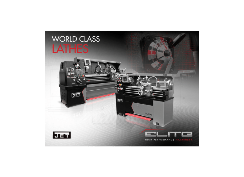 Elite Geared Head Lathe EGH - 1740 with ACU - RITE 203 DRO