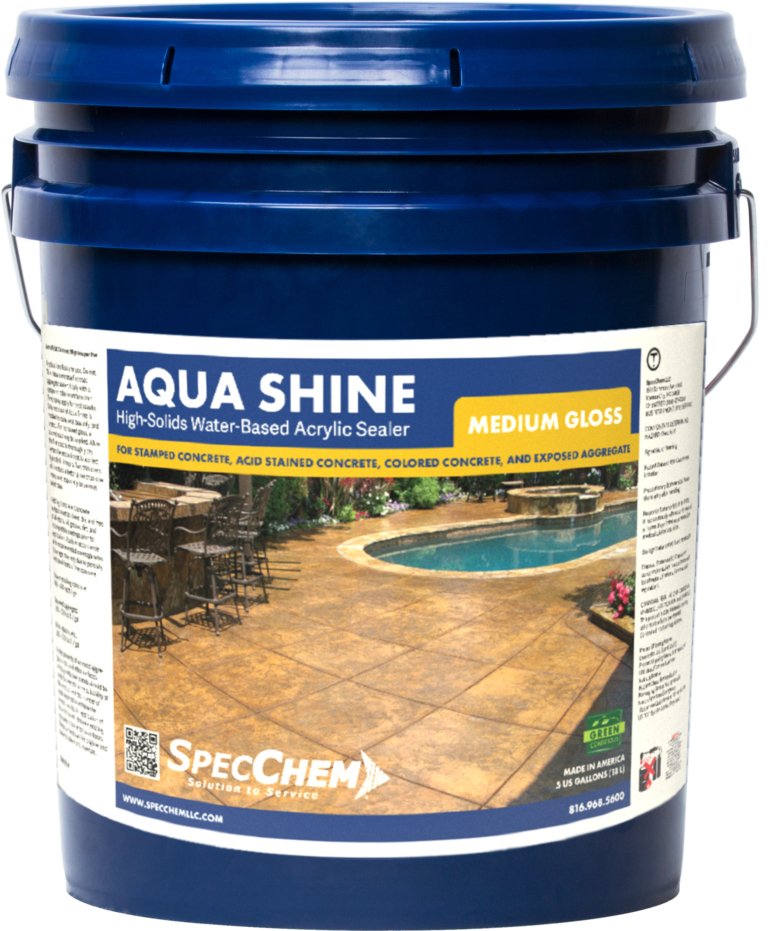 Aqua Shine High-Solids Water-Based Acrylic Concrete Sealer for Interior and Exterior Use