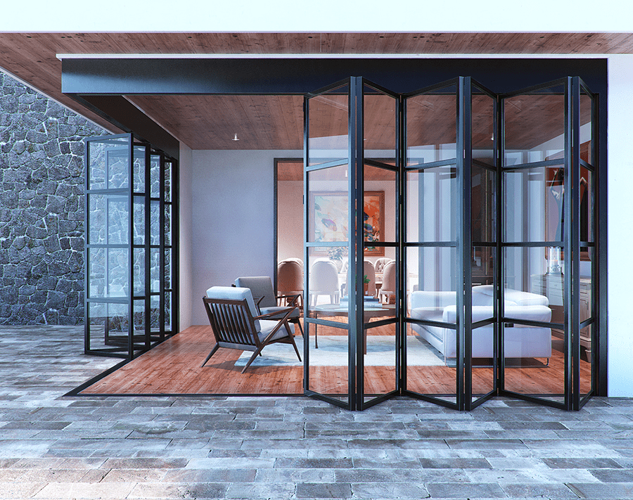 Stylish Bi-Fold Aluminum Doors for Space-Saving and Modern Homes