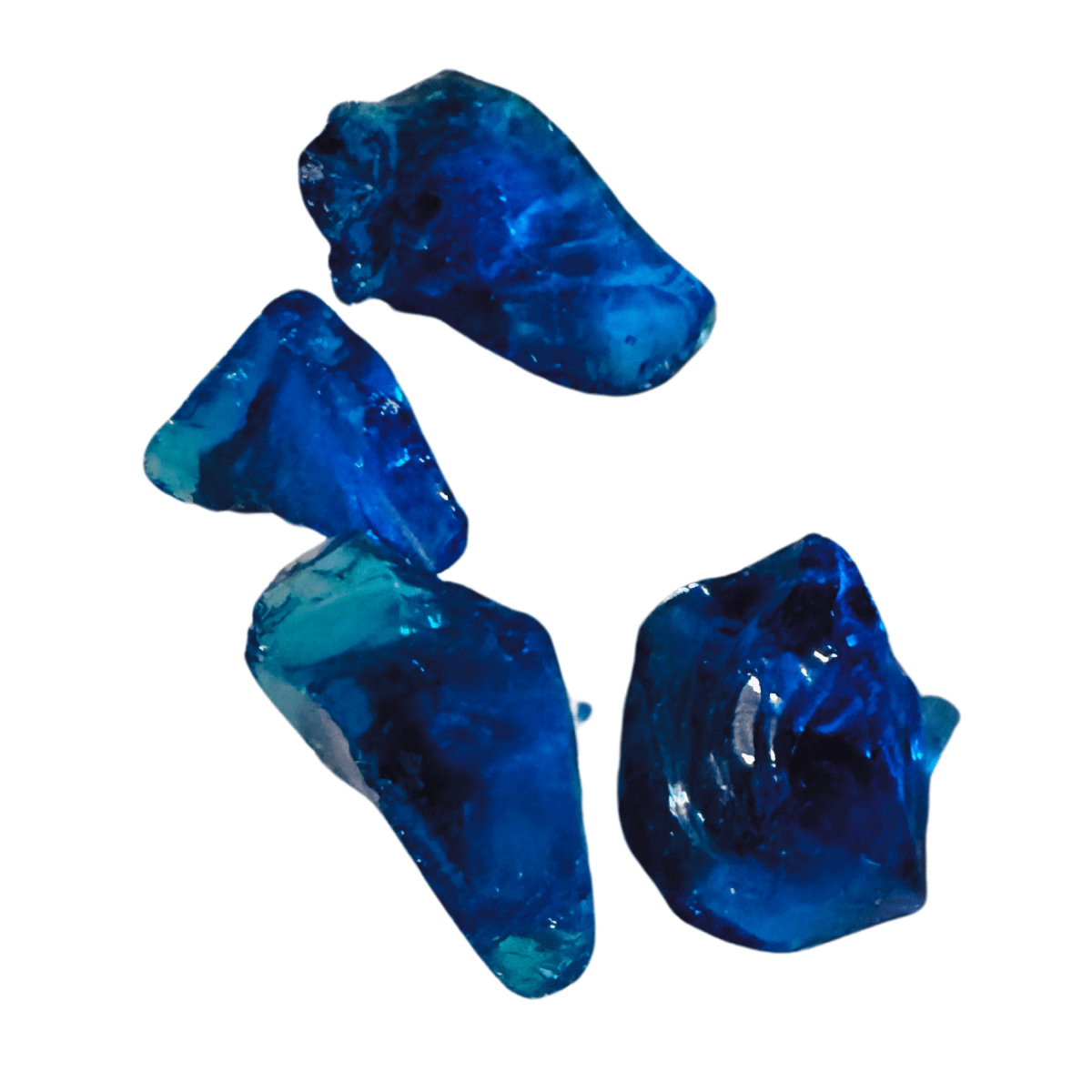 Recycled USA-Made Turquoise Crystal Landscape Glass
