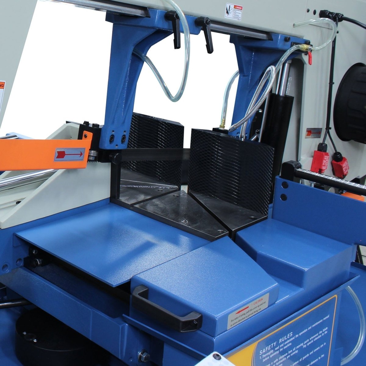 Semi - Automatic Hydraulic Dual - Mitering Band Saw BS - 20SA - DM for Long - term Reliable Use