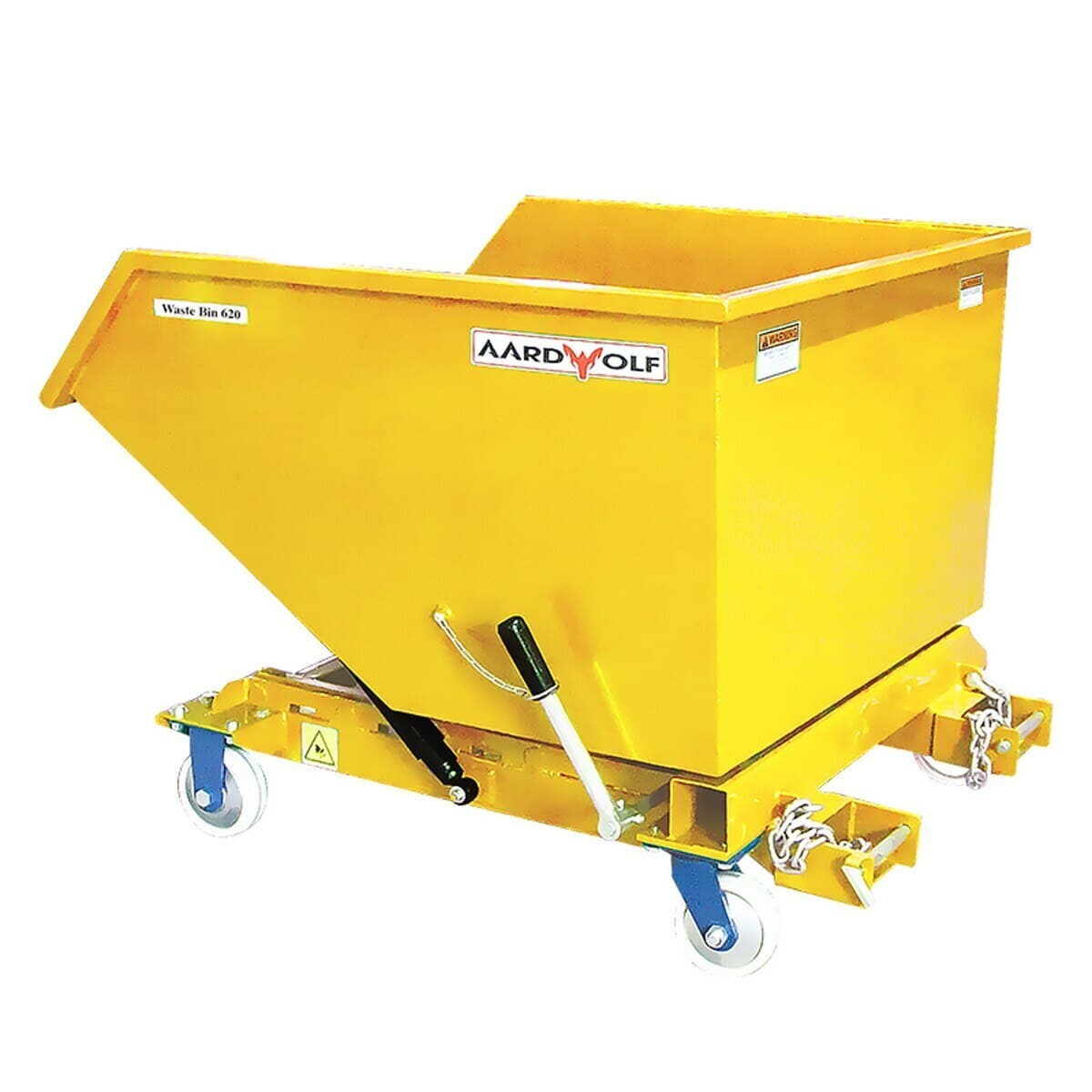 Aardwolf 620PC Powder Coated Industrial Waste Bin for Easy Trash Removal