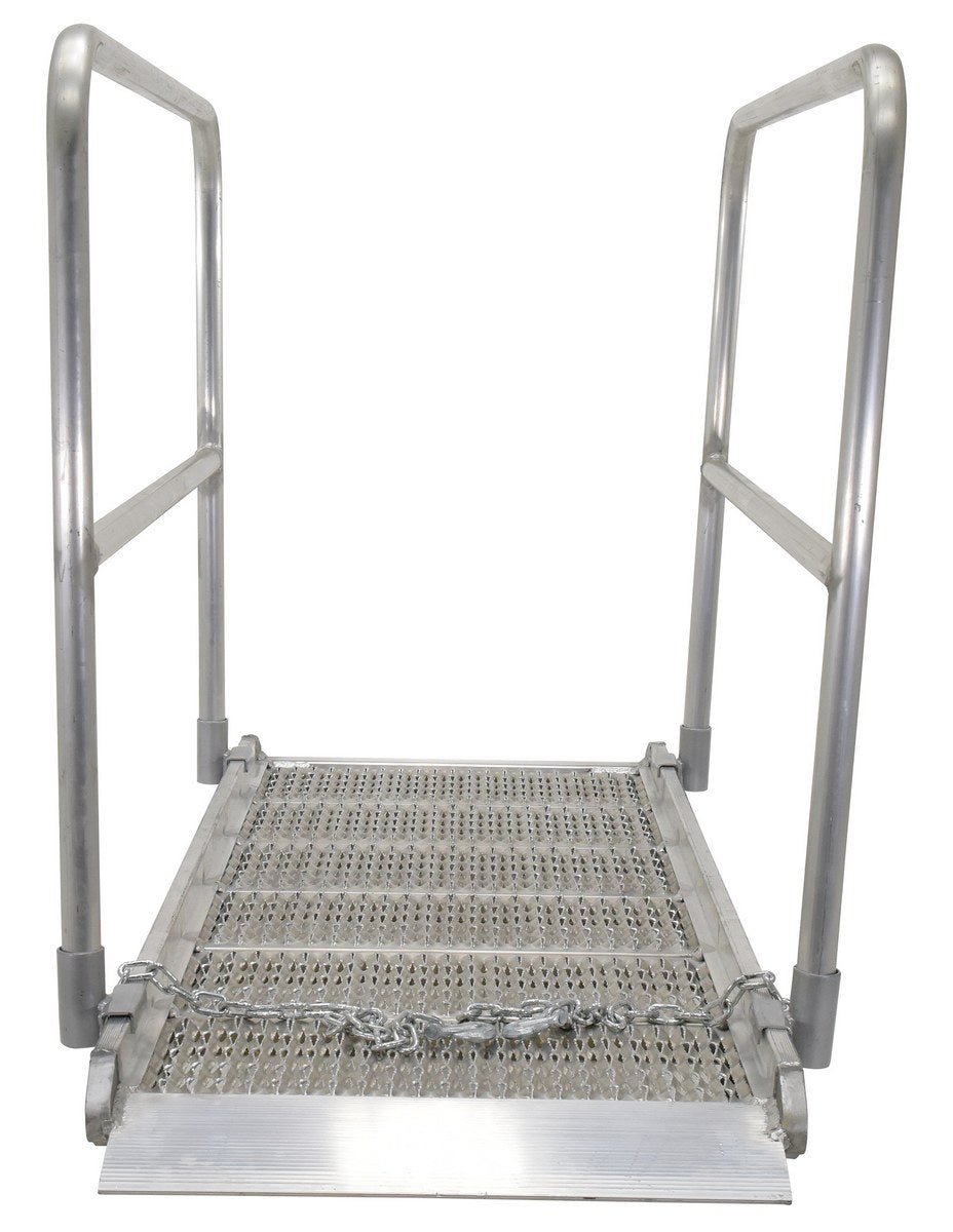 Lightweight and Rust - Free Aluminum Grip - Strut Walk Ramps for Truck Loading