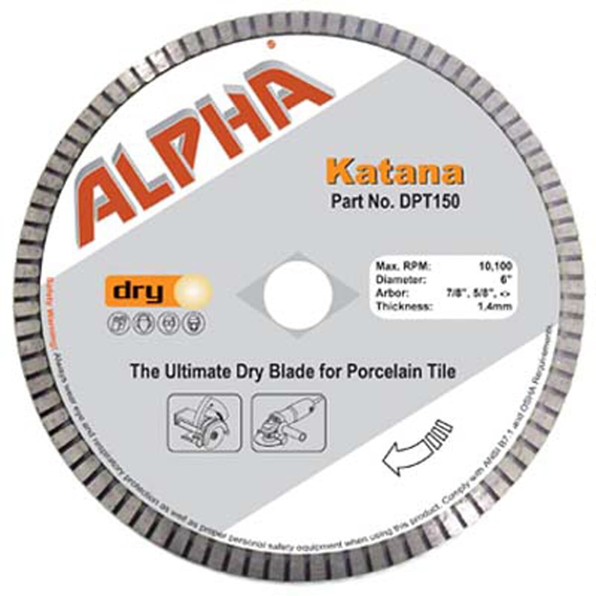 Alpha Professional Katana Diamond Blade for All Tile Materials