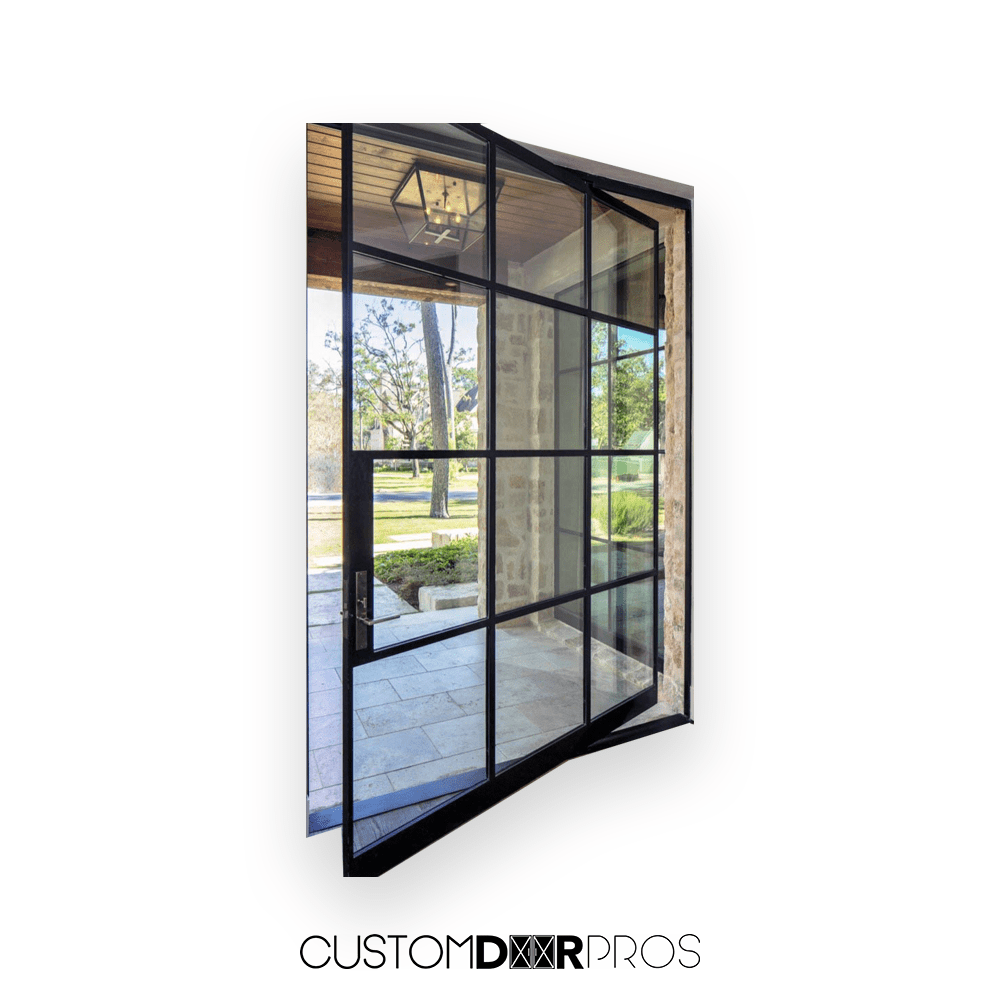 Stylish Modern Multi - Panel Glass Pivot Door for Contemporary Buildings