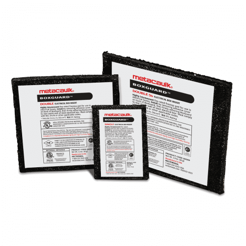 Metacaulk Box Guard Fire - Rated Electrical Box Protection Pad, 4 11/16 Box Size, Pack of 50