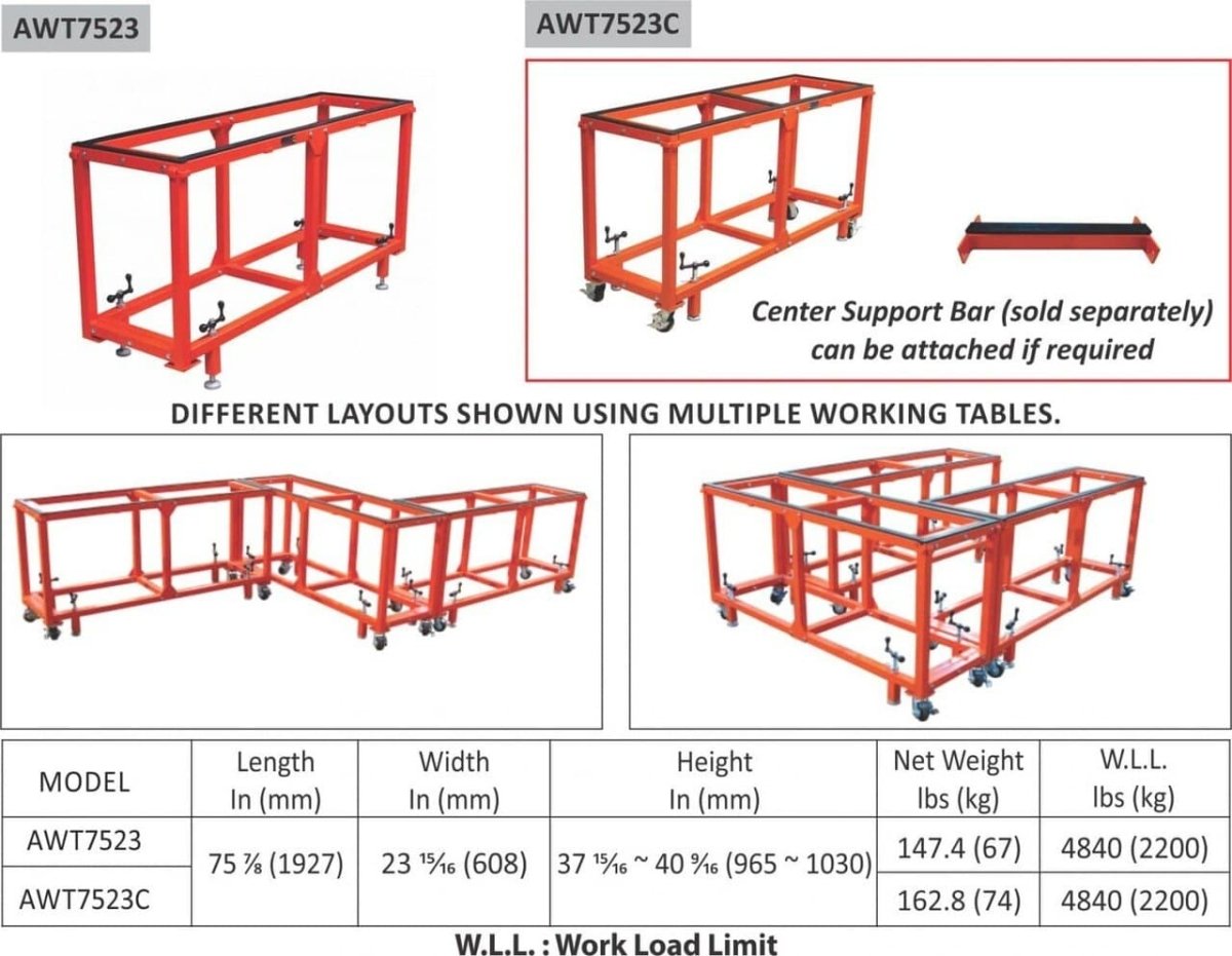Abaco High - Functionality Collapsible Working Table for Fabrication Tasks