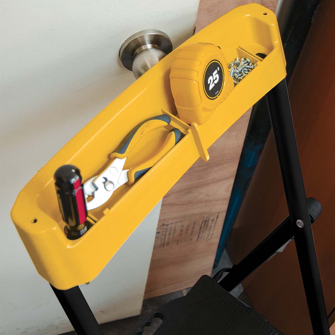 Pro-Grade 2-Step Steel Stepstool with 250 Lb Load Capacity, Type I